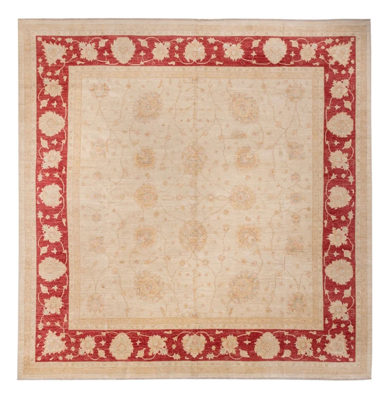 Ziegler Teppich 398x394cm - Orientteppich - beige
