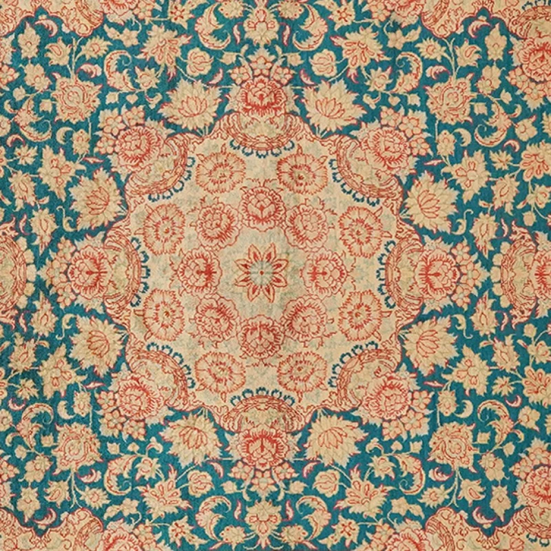 Ghoum Seide · Handgeknüpft – Grün, 151x100 cm