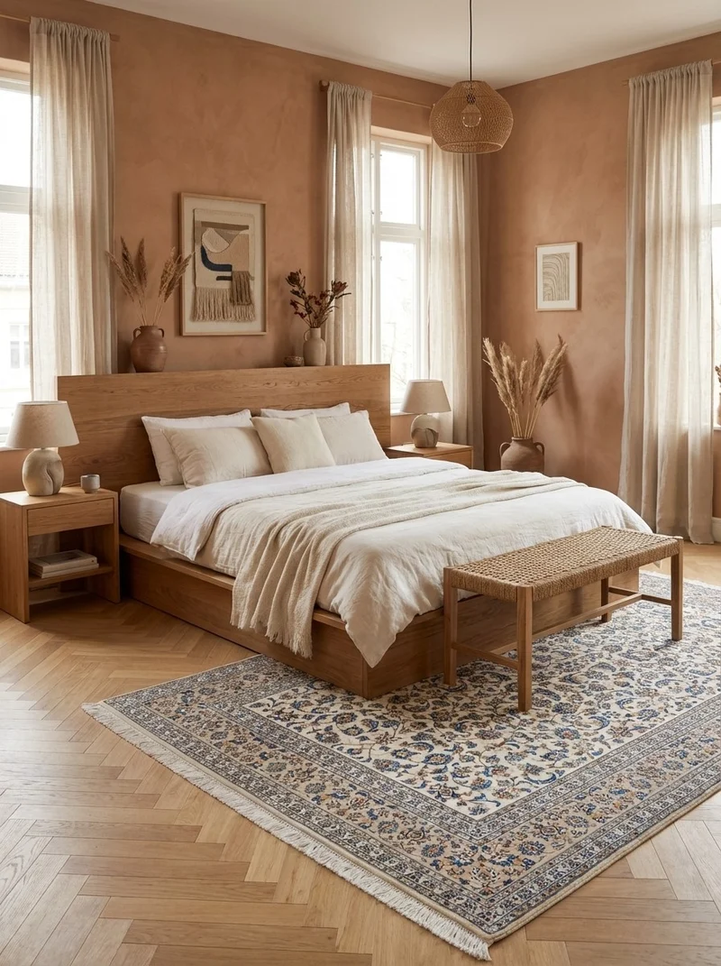 Kashan · Handgeknüpft – Beige, 300x191 cm