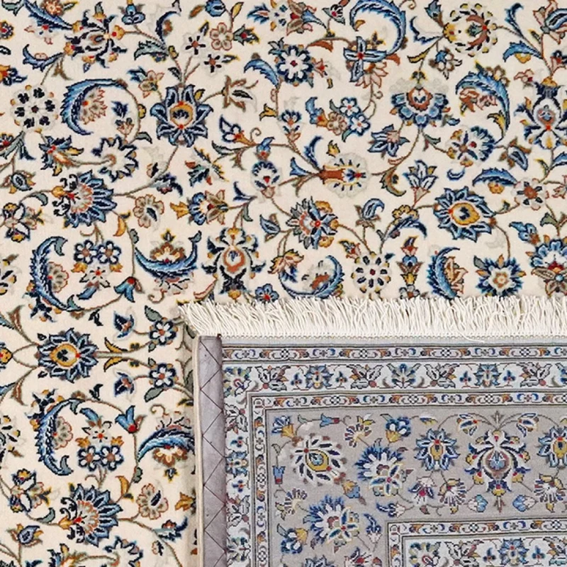 Kashan · Handgeknüpft – Beige, 300x191 cm