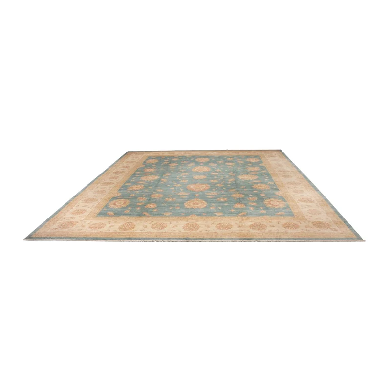 Ziegler Teppich 409x496cm - Orientteppich - hellblau