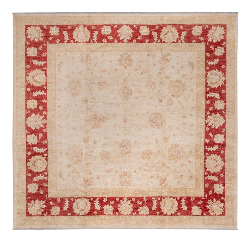 Ziegler Teppich 345x340cm - Orientteppich - rot