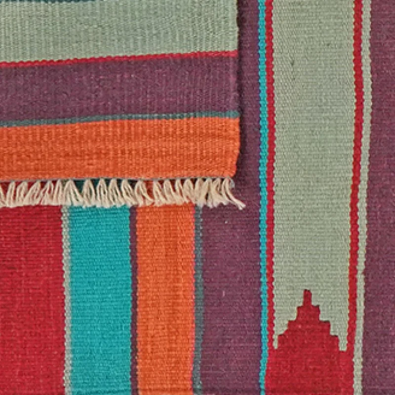 Kelim Gashgai · Handgewebt – Bunt, 192x68 cm