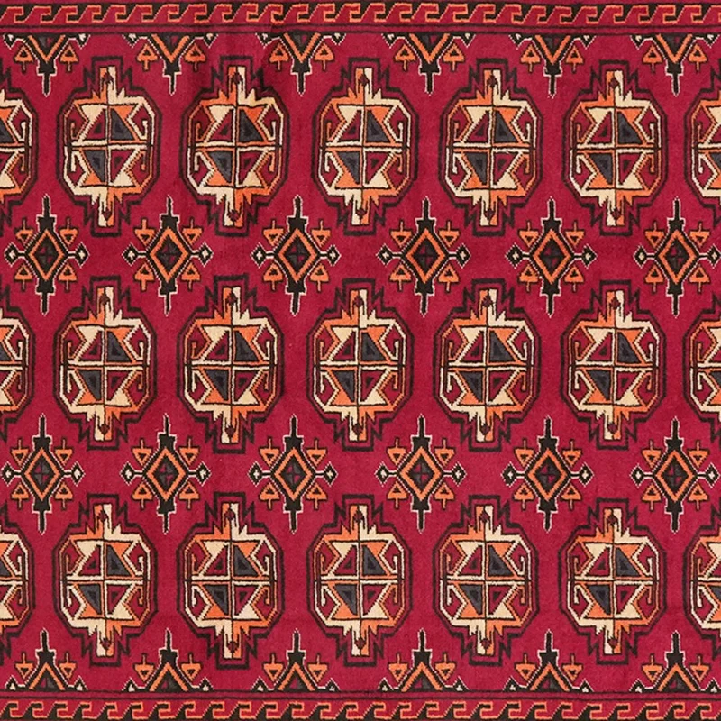 Turkman · Handgeknüpft – Rot, 199x116 cm