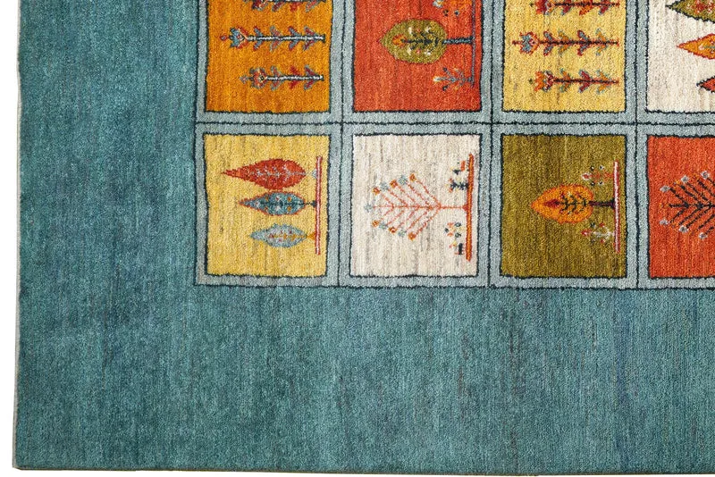 Rizbaf · Handgeknüpft – Blau, 298x209 cm