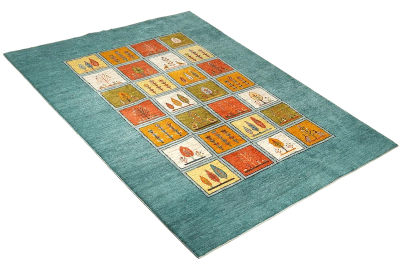 Rizbaf · Handgeknüpft – Blau, 298x209 cm