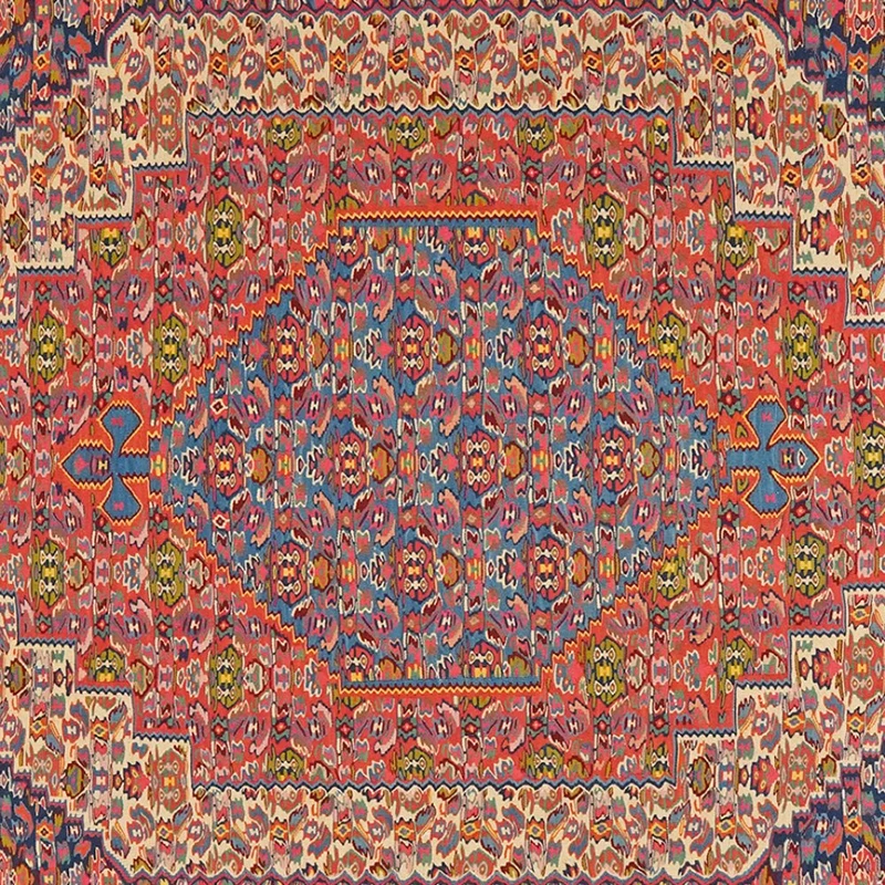 Kelim Senneh · Handgewebt – Beige, 286x207 cm