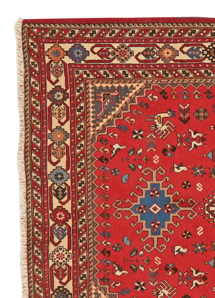 Nasrabad · Handgeknüpft – Rot, 162x103 cm