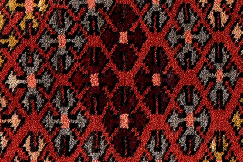 Namakdan · Handgeknüpft – Rot, 46x53 cm