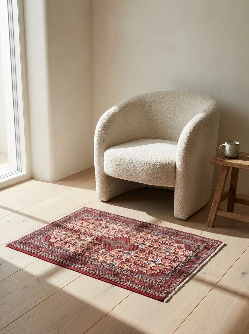 Assadabad · Handgeknüpft – Beige, 99x67 cm