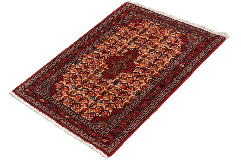 Assadabad · Handgeknüpft – Beige, 99x67 cm