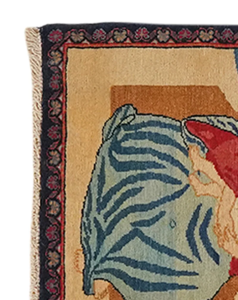 Kashan · Handgeknüpft – Bunt, 54x47 cm