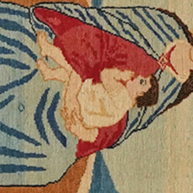 Kashan · Handgeknüpft – Bunt, 54x47 cm