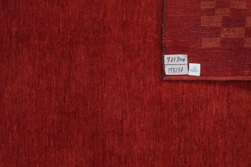 Rizbaf · Handgeknüpft – Rot, 197x132 cm