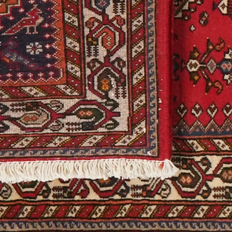 Nasrabad · Handgeknüpft – Rot, 307x84 cm