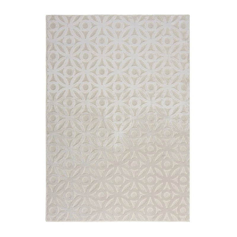 Abstrakter Teppich - Patno Clarissa Creme Weiß