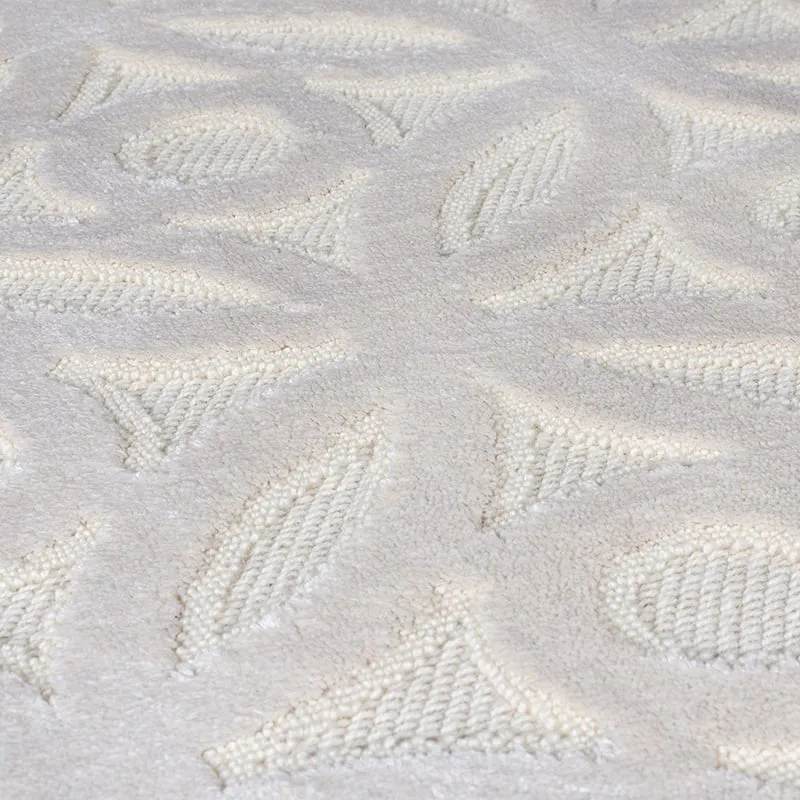 Abstrakter Teppich - Patno Clarissa Creme Weiß