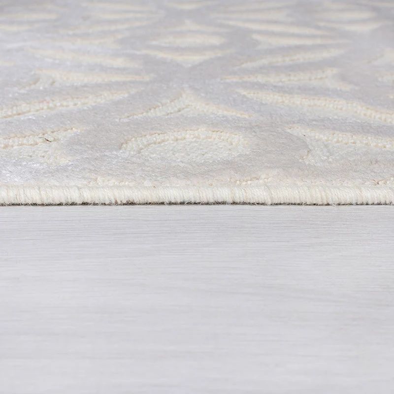 Abstrakter Teppich - Patno Clarissa Creme Weiß