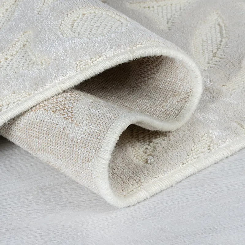 Abstrakter Teppich - Patno Clarissa Creme Weiß