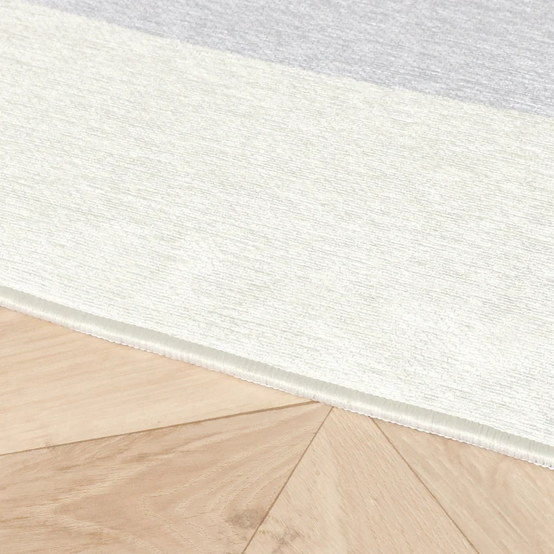 Geometrischer Teppich - Swing Waves Blau