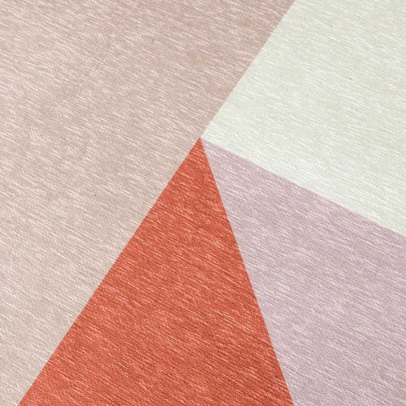 Geometrischer Teppich - Swing Shapes Blau Rosa