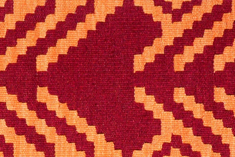 Kelim Gashgai · Handgewebt – Orange, 90x65 cm