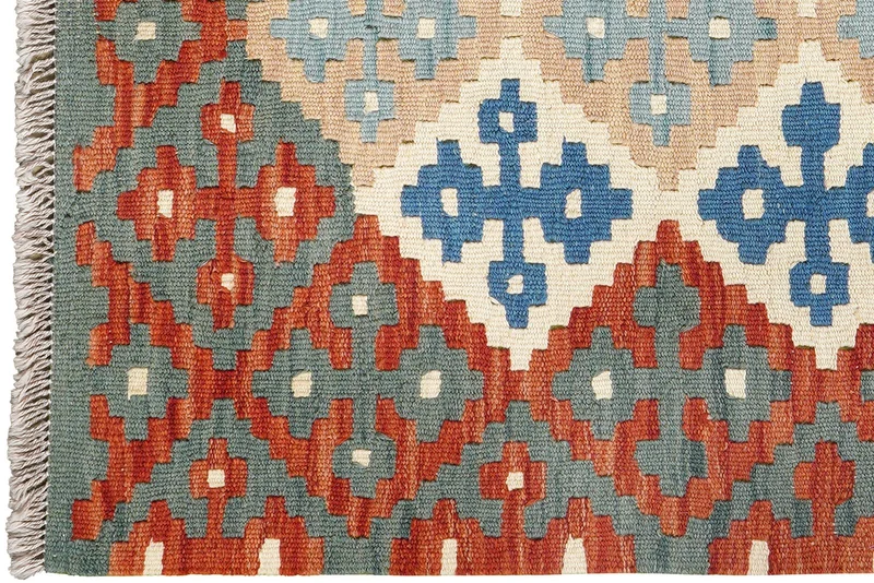 Kelim Gashgai · Handgewebt – Beige, 123x87 cm