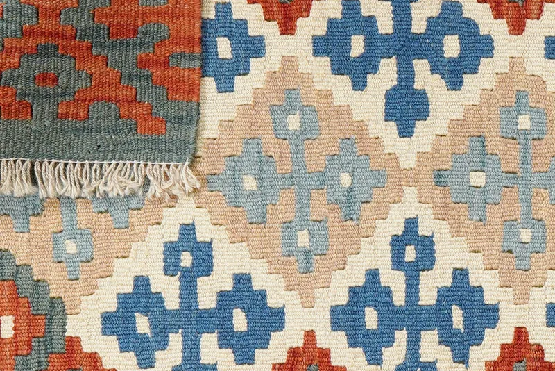 Kelim Gashgai · Handgewebt – Beige, 123x87 cm