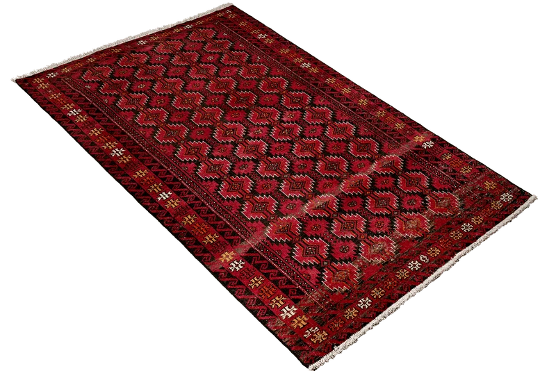 Heritage · Handgeknüpft – Rot, 197x101 cm