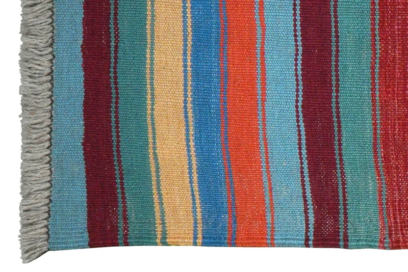 Kelim Gashgai · Handgewebt – Bunt, 198x66 cm