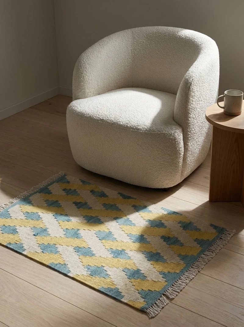 Kelim Gashgai · Handgewebt – Beige, 61x43 cm