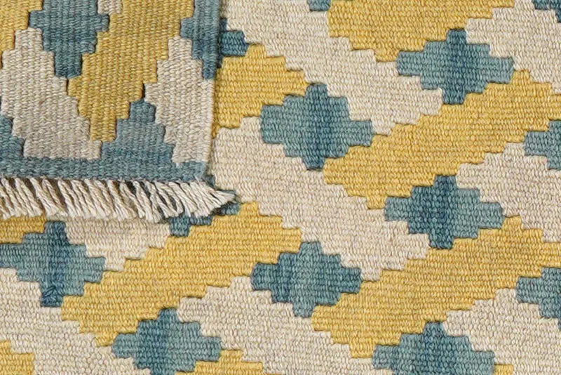 Kelim Gashgai · Handgewebt – Beige, 61x43 cm