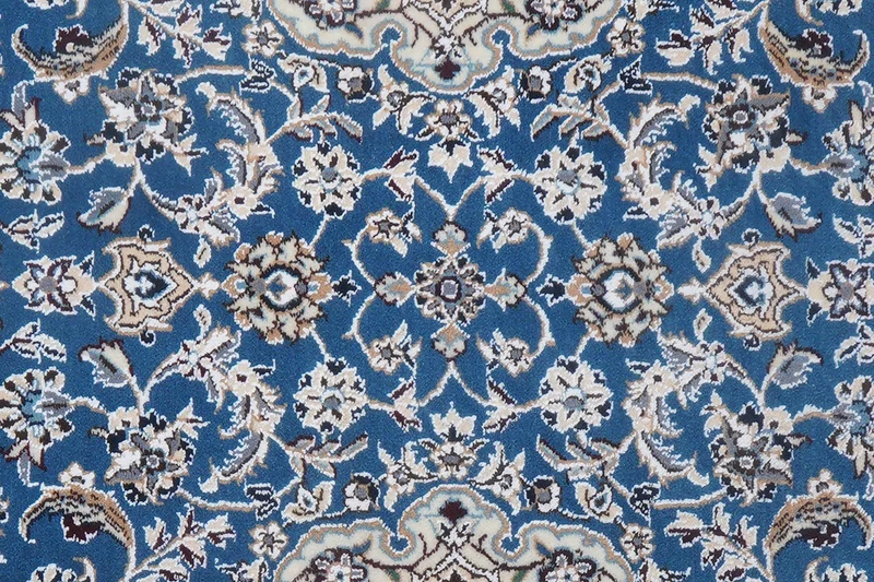 Nain 9La · Handgeknüpft – Blau, 193x61 cm