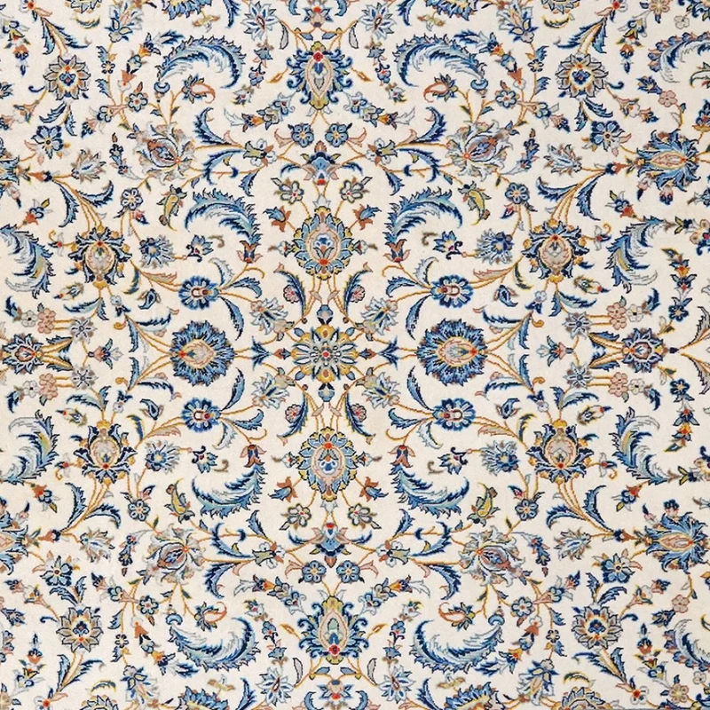 Kashan · Handgeknüpft – Beige, 333x206 cm