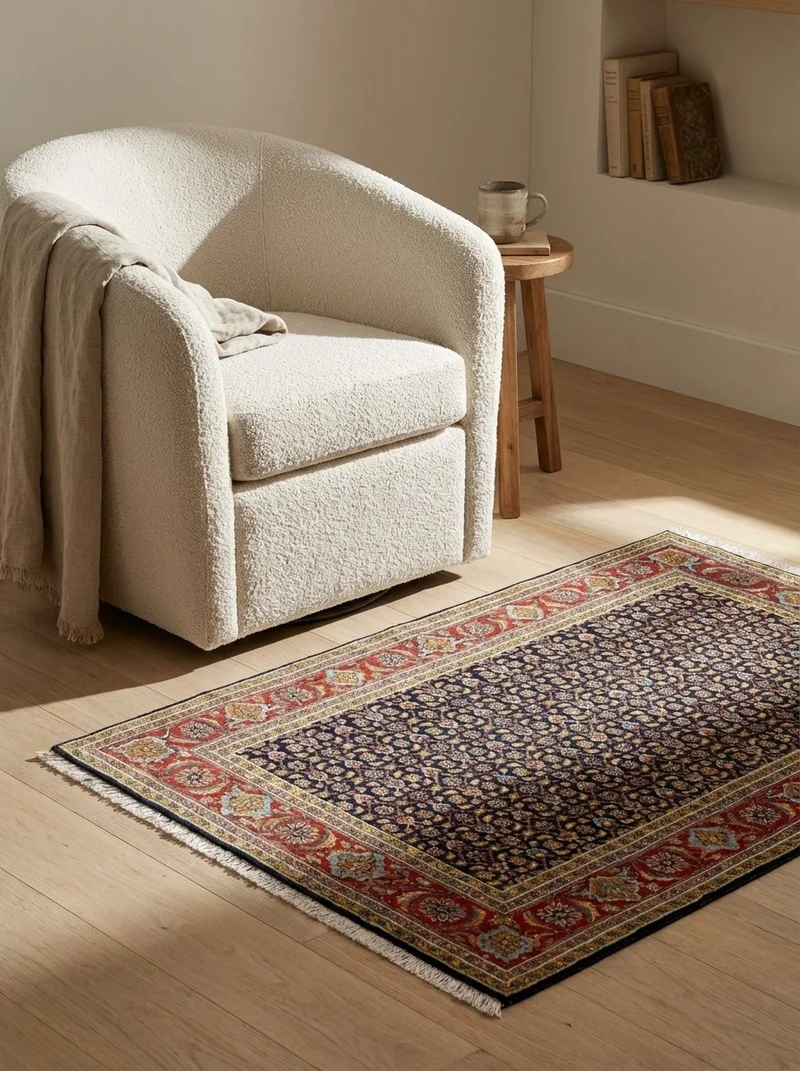 Tabriz 50 Raj · Handgeknüpft – Blau, 95x149 cm