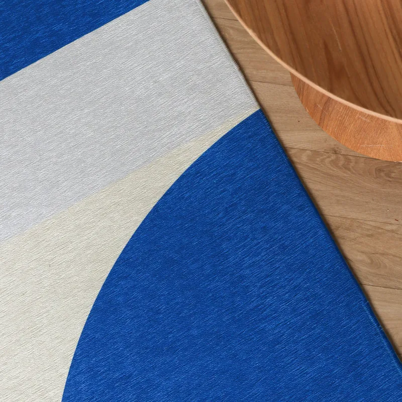Geometrischer Teppich - Swing Shapes Blau