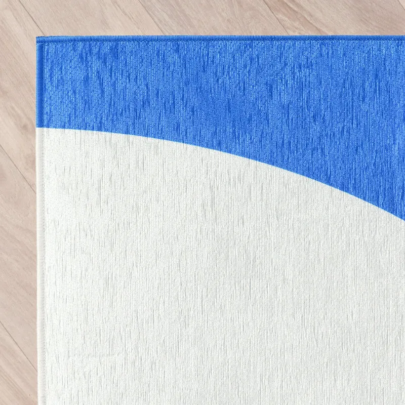 Geometrischer Teppich - Swing Shapes Blau