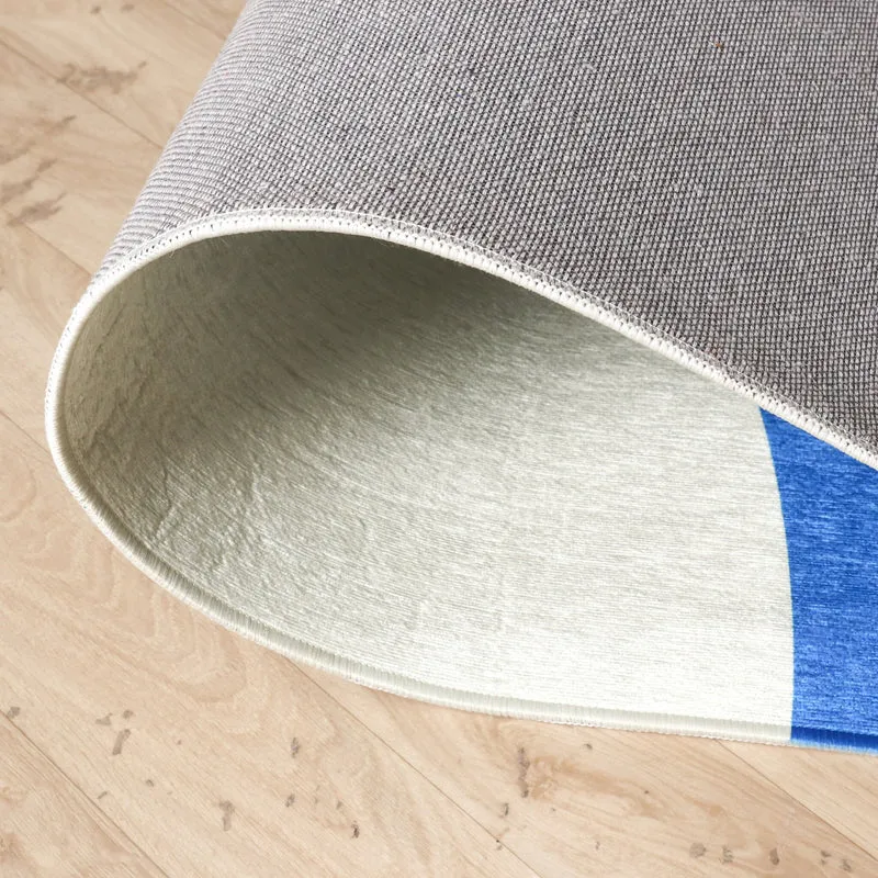 Geometrischer Teppich - Swing Shapes Blau