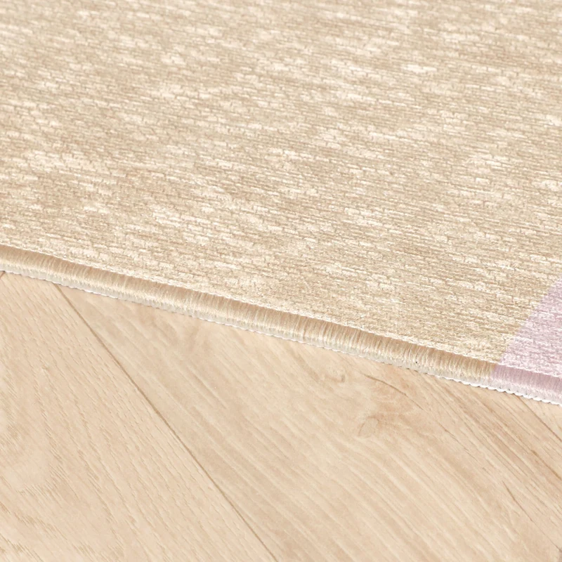 Geometrischer Teppich - Swing Circles Blau Rosa