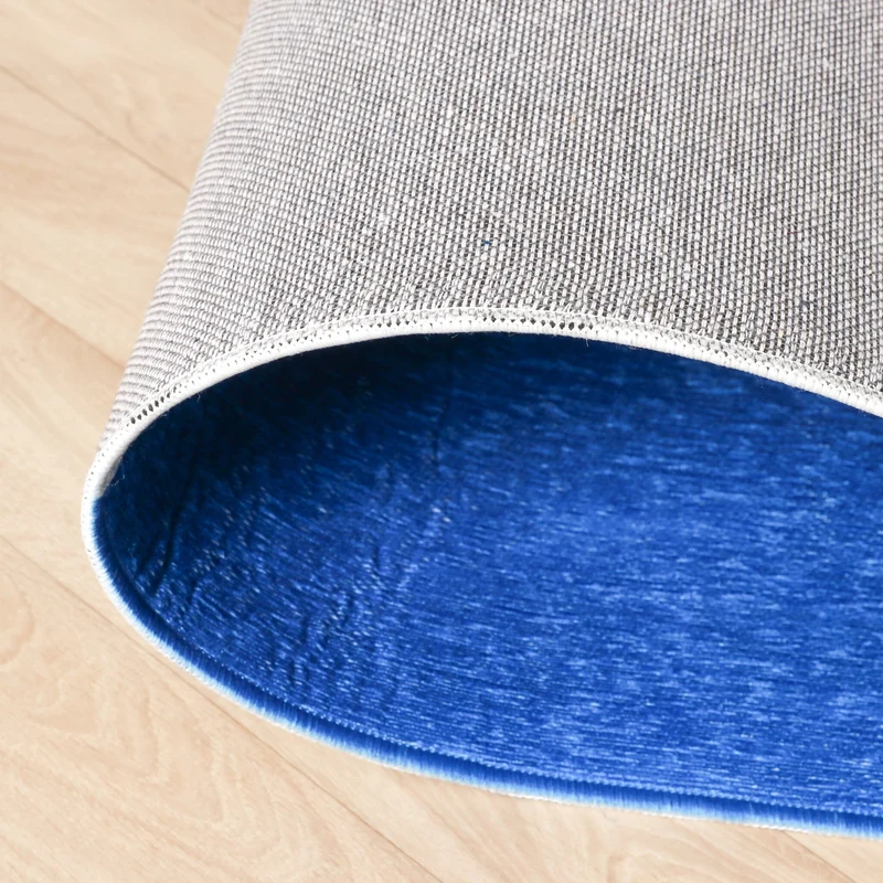 Geometrischer Teppich - Swing Circles Blau