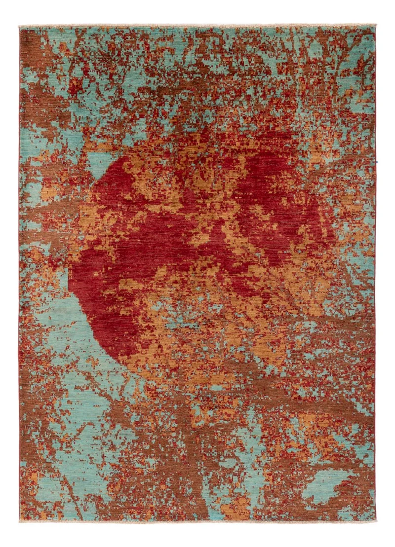 Designer Teppich 173x246cm - mehrfarbig