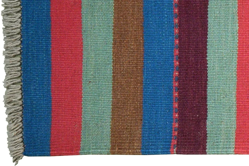 Kelim Gashgai · Handgewebt – Bunt, 200x60 cm