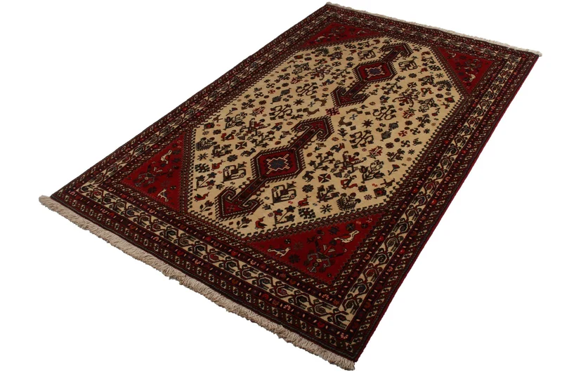 Nasrabad · Handgeknüpft – Beige, 219x138 cm