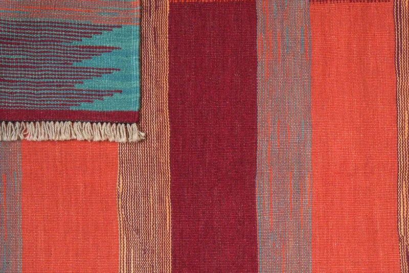 Kelim Gashgai · Handgewebt – Rot, 187x129 cm