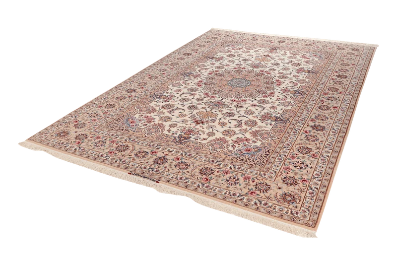 Isfahan · Handgeknüpft – Beige, 305x208 cm