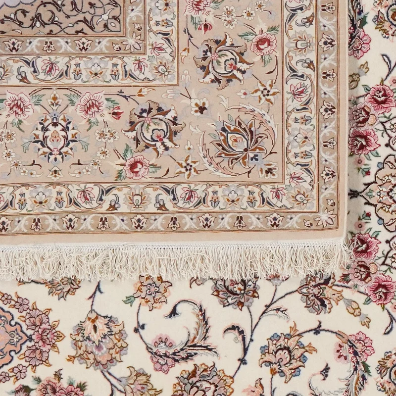 Isfahan · Handgeknüpft – Beige, 305x208 cm