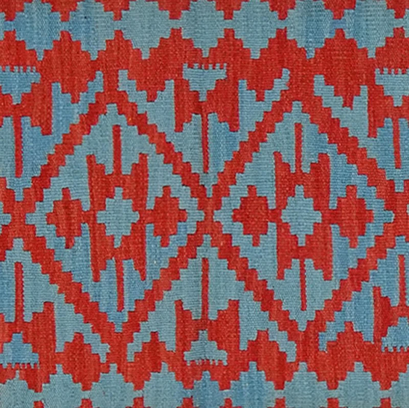 Kelim Gashgai · Handgewebt – Rot, 192x58 cm