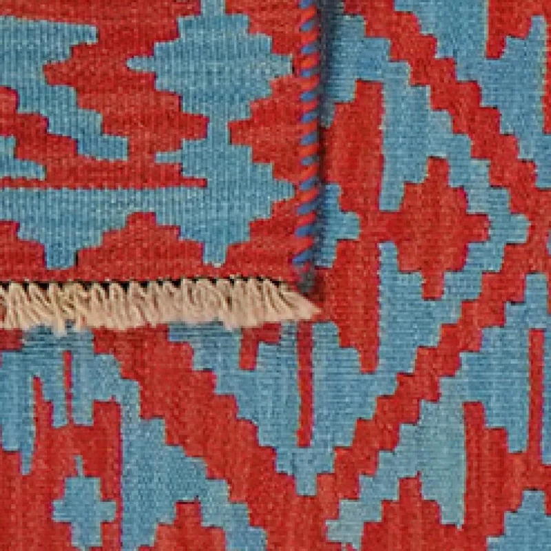 Kelim Gashgai · Handgewebt – Rot, 192x58 cm