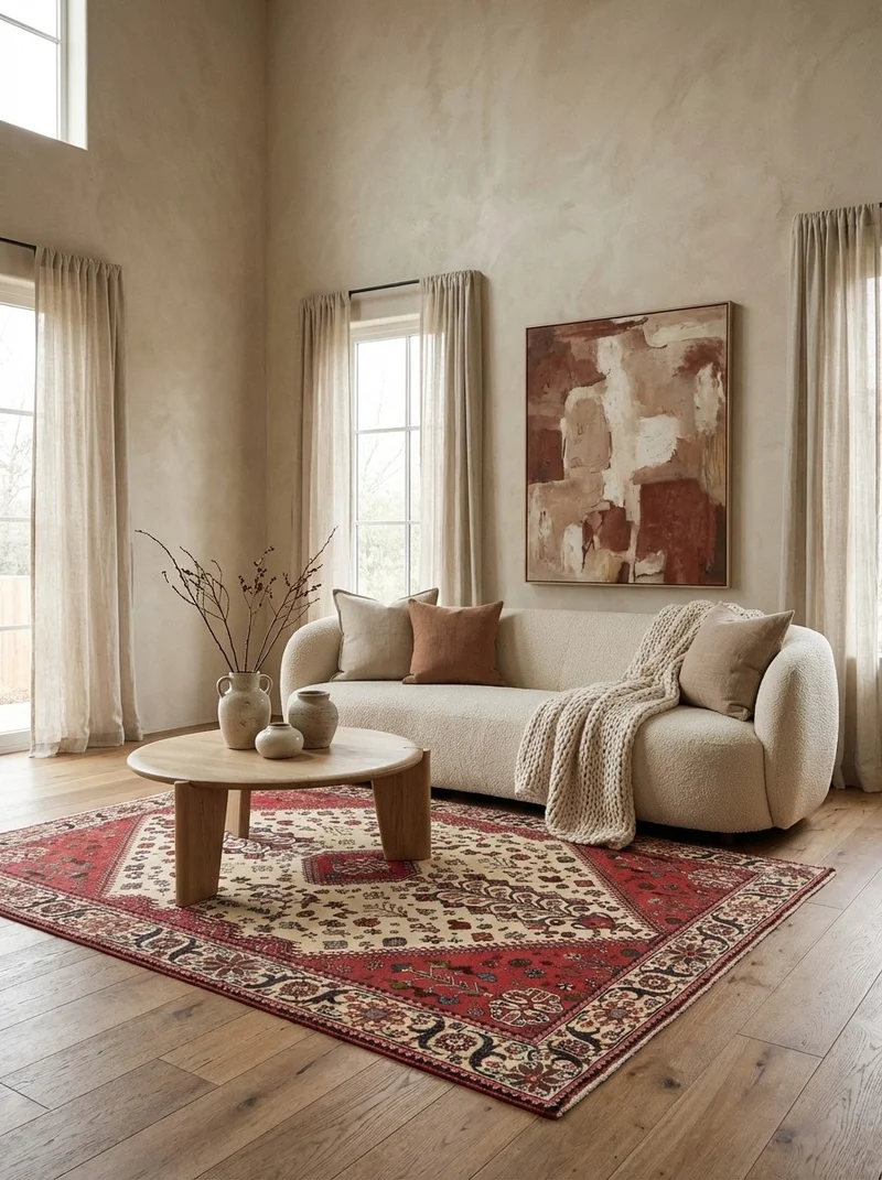 Abadeh · Handgeknüpft – Beige, 215x149 cm