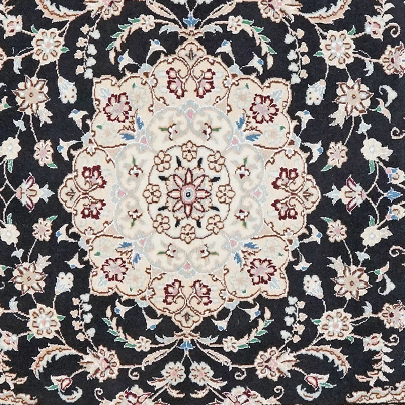 Nain 9La · Handgeknüpft – Blau, 148x96 cm